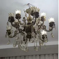لوستر برنز 6شاخه 12شعله