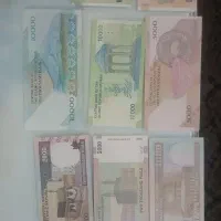 مجموعه کامل از اسکناسها با مطالب مختلف کلکسیونی نو