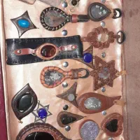 دستبند و گردن آویز انواع سنگ عقیق نیمه قیمتی