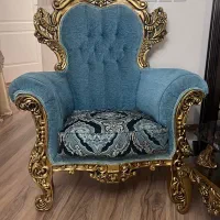 ست مبل استیل سلطنتی میز ناهارخوری بوفه آینه‌دار