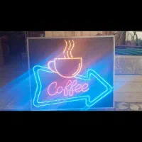 تابلو چشمک زن طرح قهوه