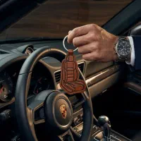 جاکلیدی چرم باحکاکی لیزری (مناسب تبلیغات کسب‌وکار)