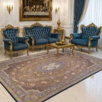 فرش دستباف (بساک) ۶ متری و۳ متری  تمام ابریشم|فرش|کرج, نوروزآباد|دیوار