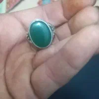 انگشتر نقره یاقوت قدیمی