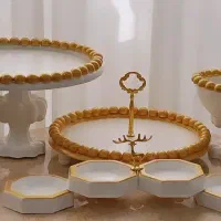 ظروف پذیرایی یلدایی و چوبی با سنگ مصنوعی|ظروف سرو و پذیرایی|ارومیه, |دیوار