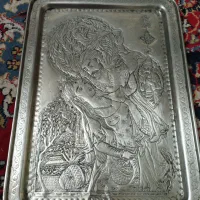 سینی ورشو قلمزنی|کلکسیون اشیاء عتیقه|بروجرد, |دیوار