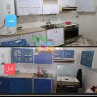 نصب برچسب و روکش کابینت