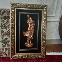 تابلو پلی استر تزیینی زرین طرح عروس وداماد