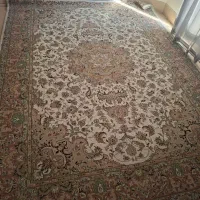 فرش 9متره کرم گردویی