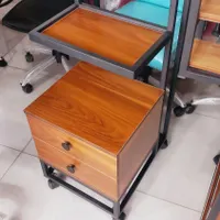 ترولی.  جالاکی.  شلف.  آینه. شلف کمد دار|کتابخانه، شلف، قفسه‌های دیواری|ماهدشت, |دیوار