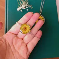 ست دستنبد و گردنبند گل آفتابگردون|بدلیجات|قزوین, |دیوار