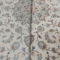 فرش گل ابریشم جفت|فرش|کرمانشاه, |دیوار