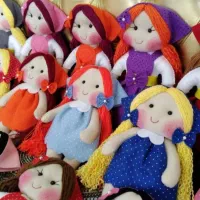 عروسک های زیبای دست دوز|صنایع دستی و سایر لوازم تزئینی|بندر انزلی, معلم|دیوار