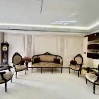 مبلمان ۷ نفره پذیرایی چوب گردو