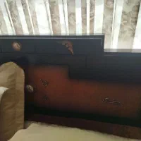 تختخواب همراه درآور وپاتختی|تخت و سرویس خواب|محمدیه-قزوین, |دیوار