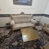 مبلمان ۷ نفره با میز وسط و  دو عدد عسلی|مبلمان خانگی و میز عسلی|تاکستان, |دیوار