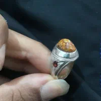انگشتر نقره سلطانی و فیروزه ودستبند