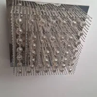 لوستر سقفی مربعی ال ای دی|لوستر و چراغ آویز|پردیس, فاز ۴|دیوار