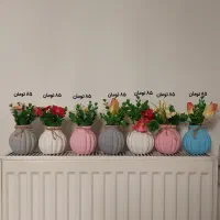 گل و گلدان سنگ مصنوعی هدیه روز مادر گیفت|گل و گیاه طبیعی|قم, سراجه (۱۵ خرداد)|دیوار