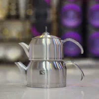 سماور سنگی برنجی کوره دار ورق ضخیم قوری سرامیکی|سماور، چایساز، قهوهساز|یزد, |دیوار