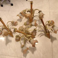 فروش 4 عدد لوستر سالم 5 و 3 شاخه|لوستر و چراغ آویز|کرمانشاه, |دیوار