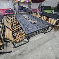 صندلی باغی چوب و فلز  چوب روسی با کیفیت|صندلی و نیمکت|شهریار, |دیوار