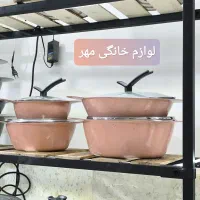 سرویس قابلمه 10 پارچه کرکماز استیل ترک کف چدن|ظروف پختوپز|مشهد, طلاب|دیوار