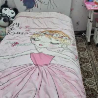 فروش فوری تخت نوجوان دخترانه ۹۰×۲۰۰ + تشک خوشخواب|تخت و سرویس خواب|شاهین‌شهر, شهرک میلاد|دیوار
