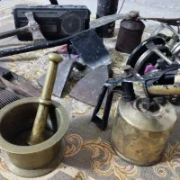 هاونگ.چراغ پریموس.عتیقه.وسایل کهنه و قدیمی.