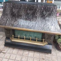 بخاری گازی طرح شومینه در حد نو