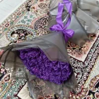 دسته گل ربانی رز|گل مصنوعی|شیروان (خراسان), |دیوار