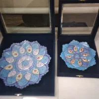 دیوارکوب و بشقاب مسی