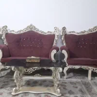 مبل کلاسیک با میز عسلی ست|مبلمان خانگی و میز عسلی|ساوه, |دیوار