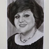 طراحی چهره سیاه قلم