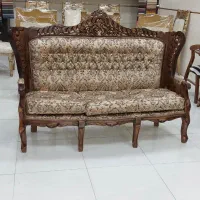 مبل کلاسیک۷نفره دو رومنبت مدل گلریز چوب گردوملایر|مبلمان خانگی و میز عسلی|رشت, آزادگان|دیوار