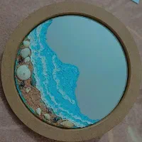 آینه طرح ماه و دریا|آینه|سبزوار, علمدار|دیوار