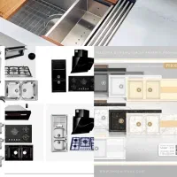 مدل صدیقه/اسباب اثاثیه/پک کامل گاز و هودسینگ توکار