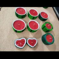 شمع و جاعودی و اردو خوری یلدایی|ظروف سرو و پذیرایی|نورآباد, |دیوار