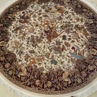 فرش تمام ابریشم  گرد ماشینی|فرش|تهران, آرژانتین|دیوار