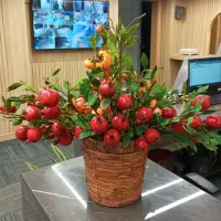 شاخه انار و خرمالو ویژه شب یلدا|گل مصنوعی|اصفهان, نقش جهان|دیوار