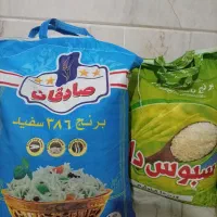 برنج پاکستانی . سبوس دانه و صادقان