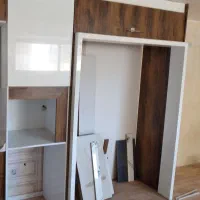 کابینت هایگلاس و MDF طرح دوپله ضدآب