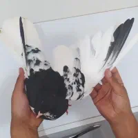 خال سیاه افشون و ساده سیاه گلی