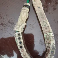 تسبیح  کلکسیونی پر کار با استخون شتر