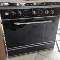 اجاق گاز پنج شعله طرح فر لعابی فندک دار