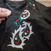 کت تک زنانه روش تیکه دوزی شده و پارچه طرح دار|لباس|گرگان, |دیوار