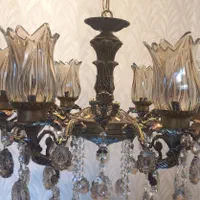 لوستر/برنزی/کریستال/سقفی/کودک|لوستر و چراغ آویز|کرمانشاه, |دیوار