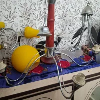 سه عدد لوستر ۵ شاخه با ۳ شاخه استیل|لوستر و چراغ آویز|کرمانشاه, |دیوار