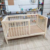 تخت نوزاد تمام چوب|تخت و سرویس خواب|خرمآباد, |دیوار