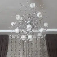 لوستر و پرده